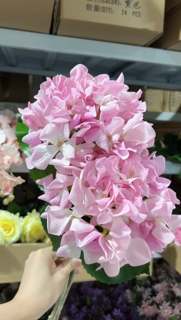 2枝粉色手感保湿绣球