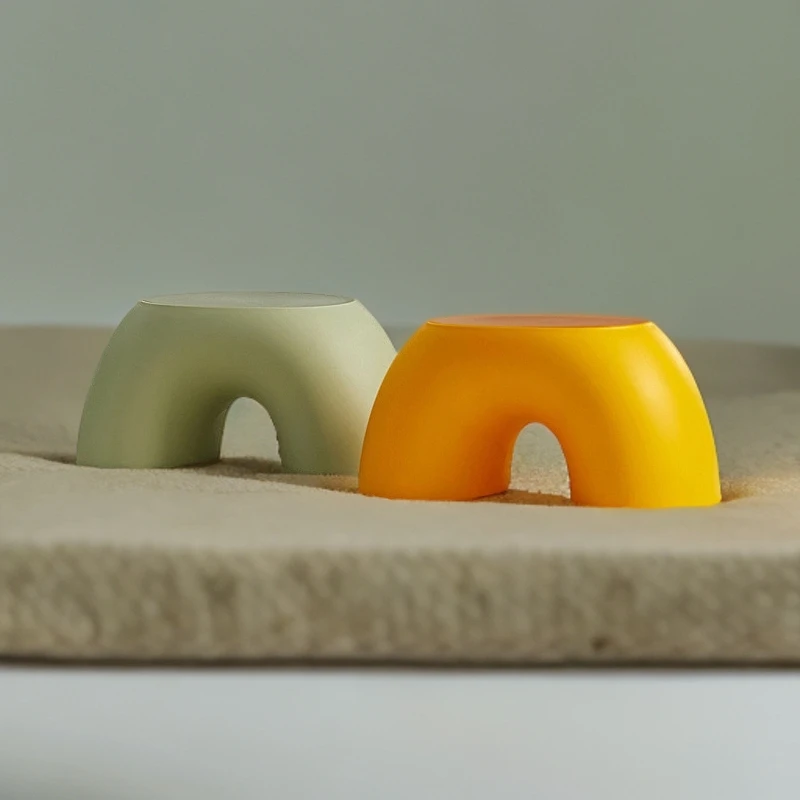 家用儿童彩虹凳启蒙益智萌趣彩色可爱儿童凳子加厚PP多色凳小凳子