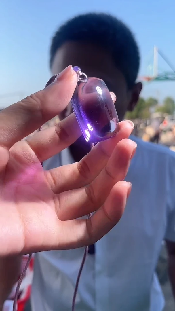 未镶嵌吊坠(赠链)紫晶天然无事牌多样性发一mm