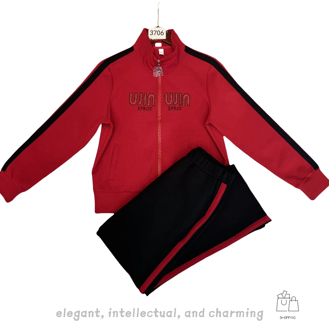 3706#春季品牌运动套装女显瘦