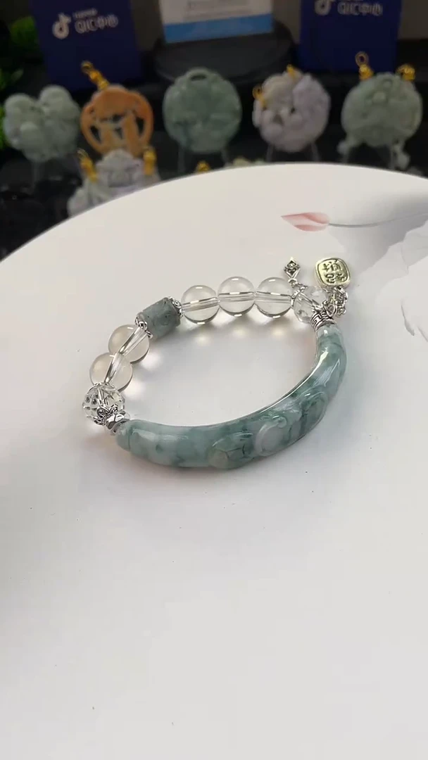 翡翠未镶嵌颈饰手工定制默认微瑕主播介绍为准