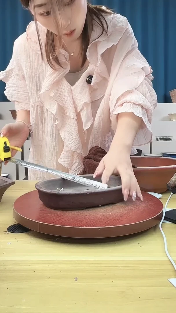 紫砂花盆花盆浅草紫砂花盆