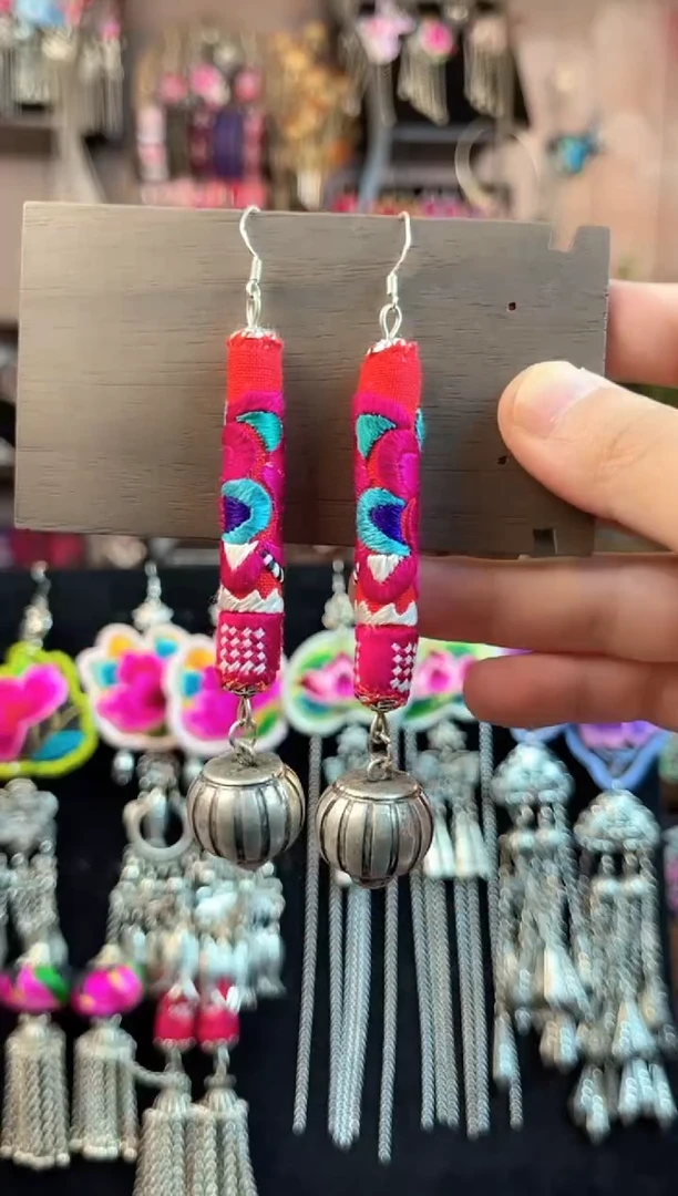 织绣 民族风手工非遗老绣饰品208