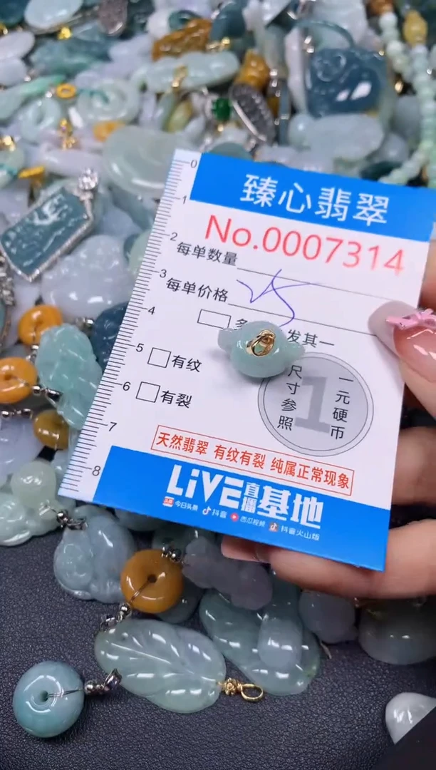 【闪购商品】翡翠颈饰未镶嵌含绳0007314