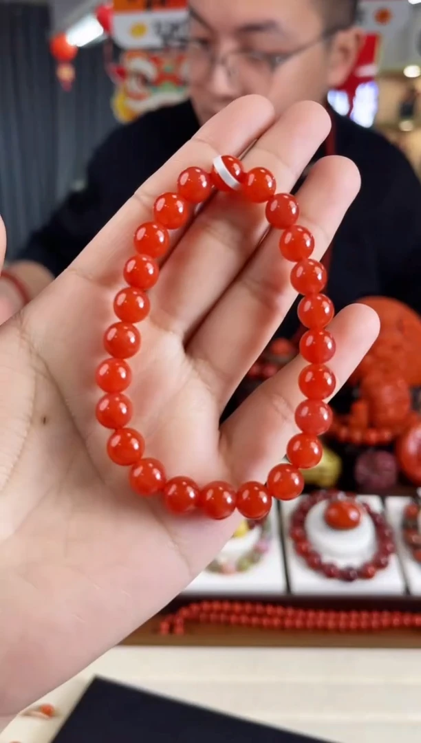 未镶嵌冰红手串8mm南红玛瑙（多样式发其一）