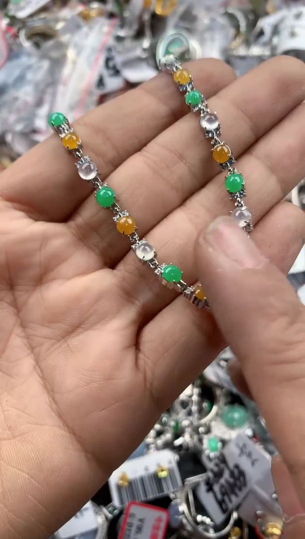 银S925镶嵌戒指翡翠141414----9