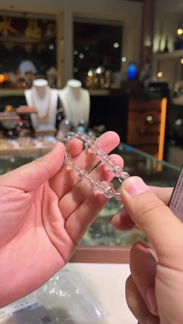 水晶手链未镶嵌8.4mm+魔鬼发（多样性发一）