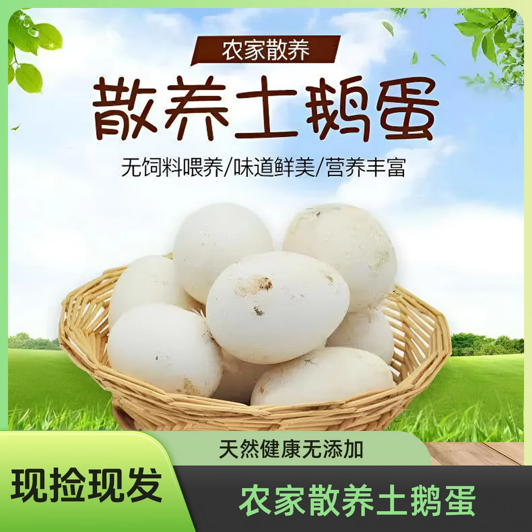 【鹅王补贴】农家土鹅蛋12枚现捡现发新鲜整箱老人小孩孕妇健康天然