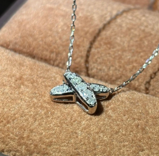 【月下高定珠宝】18k 交叉项链