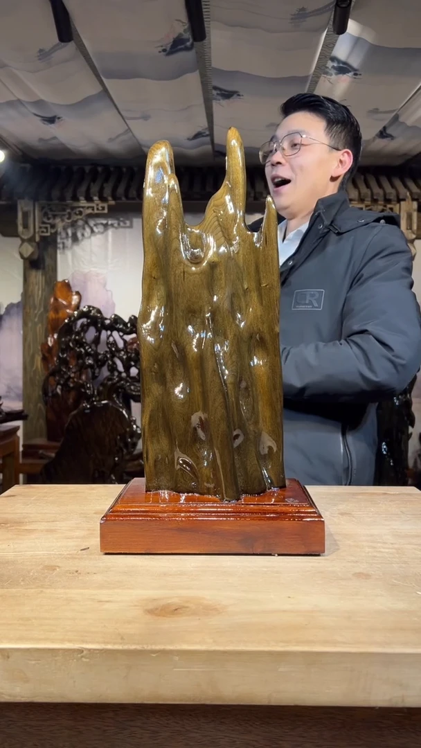 【闪购商品】金丝楠金丝楠小叶桢楠摆件46-23-14