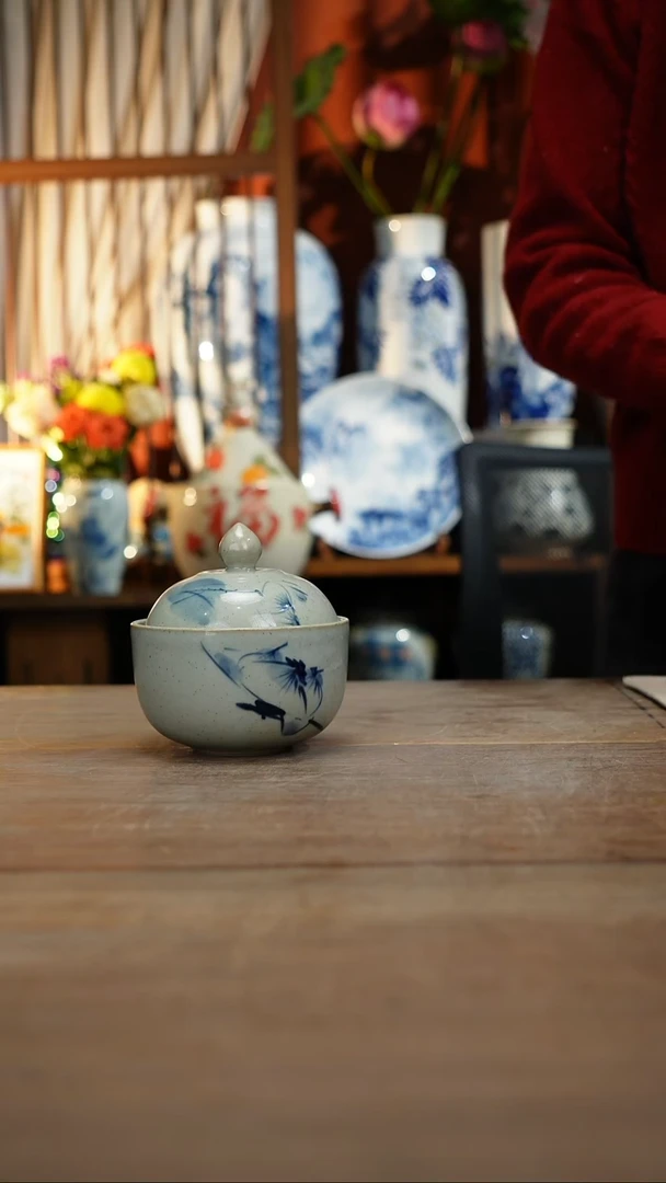 【简家甄选】景德镇设计师釉下手绘陶瓷