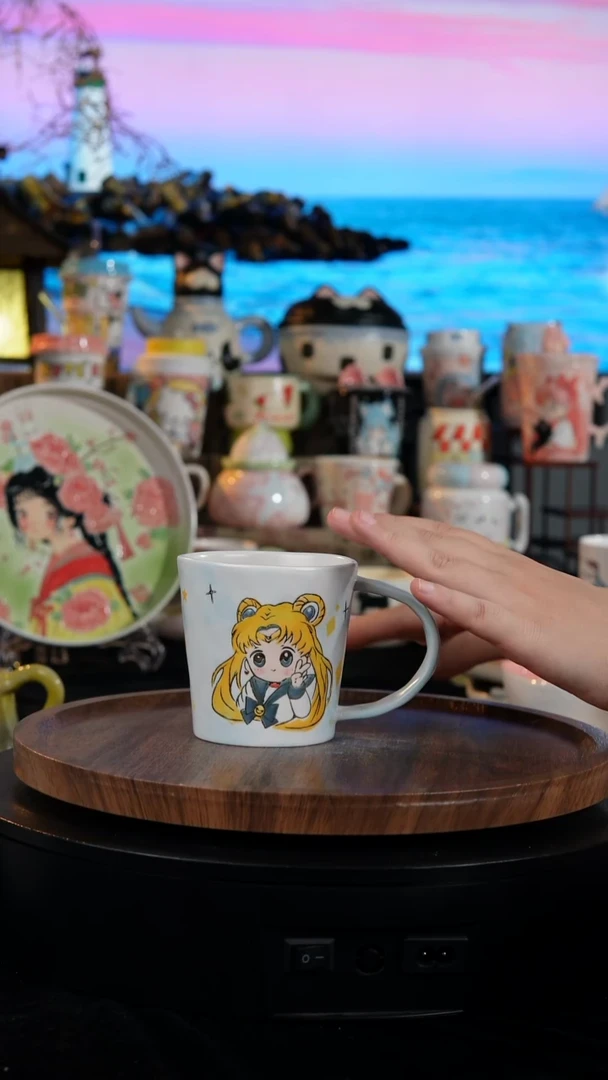 陶瓷便携款手工手绘景德镇陶瓷