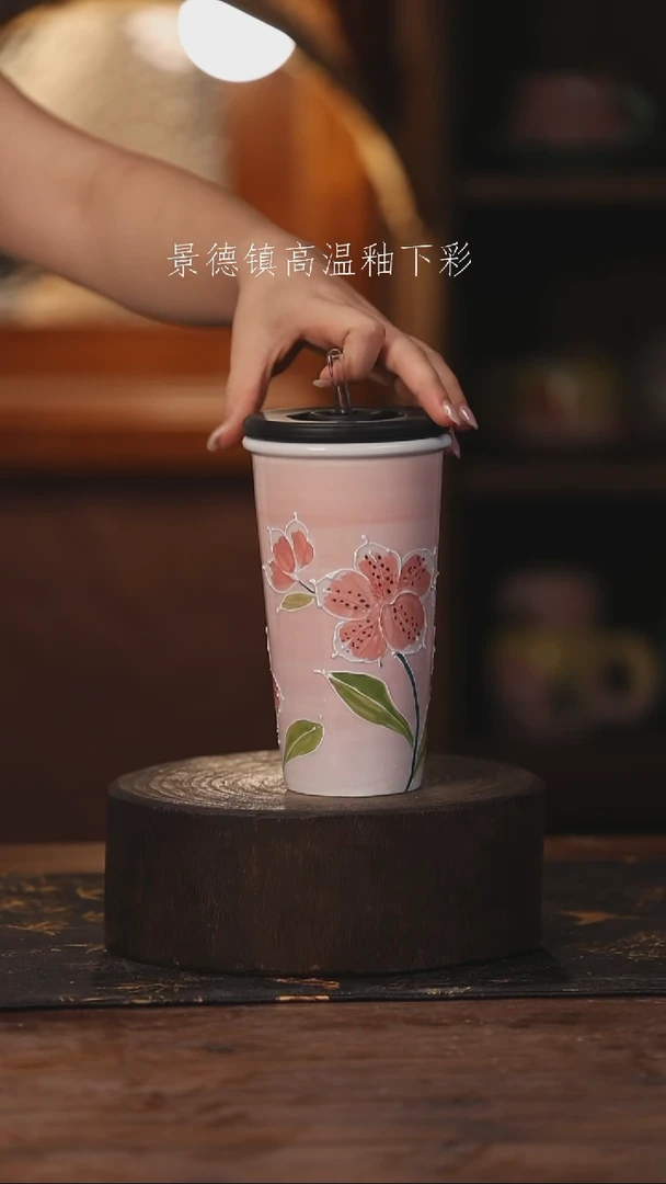 陶瓷景德镇高温釉下手绘陶瓷463