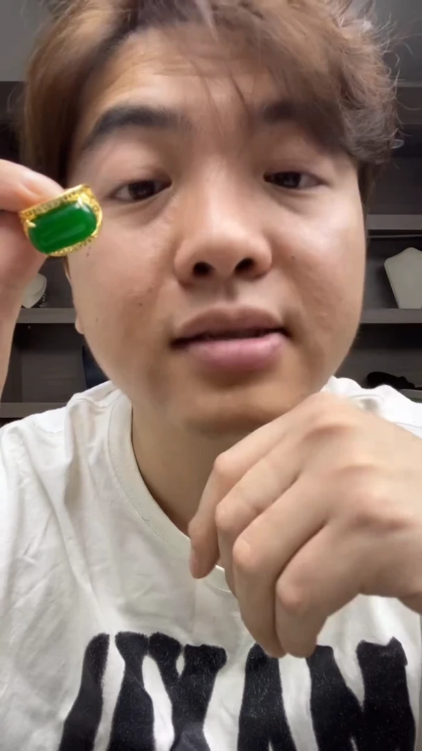 翡翠戒指未镶嵌高端时尚豪镶马鞍戒