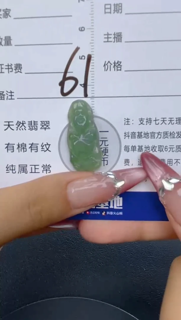 颈饰未镶嵌翡翠纯天然缅甸翡翠A货