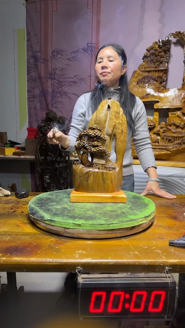 金丝楠A*Z金丝楠木雕刻摆件