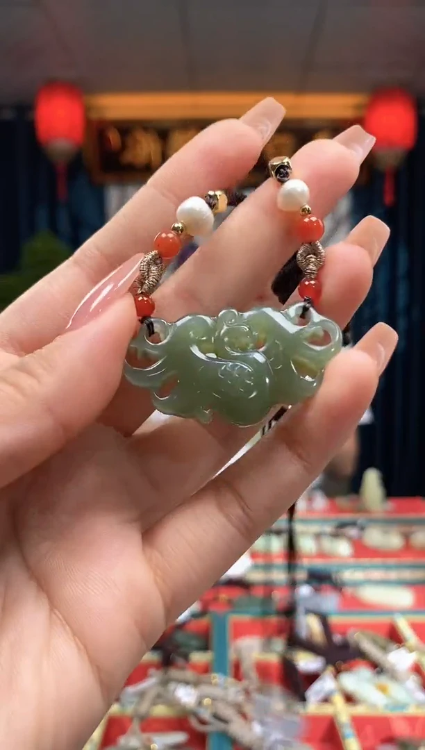 和田玉未镶嵌挂件凤凰