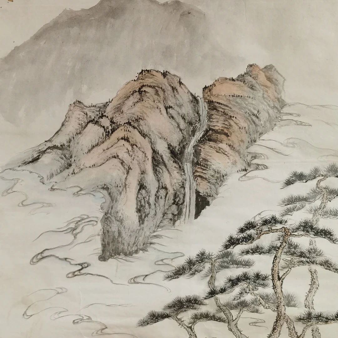 【辽拍】V240521-2-54《山水》（5.2平尺）纸本镜片 lj1214