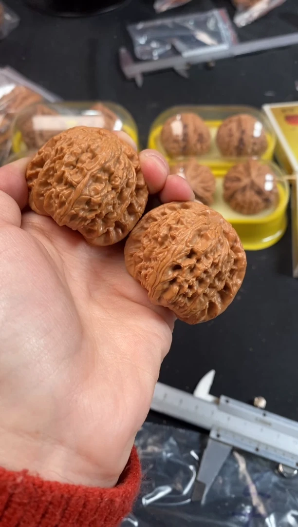 把件文玩核桃白狮子42尺Z762