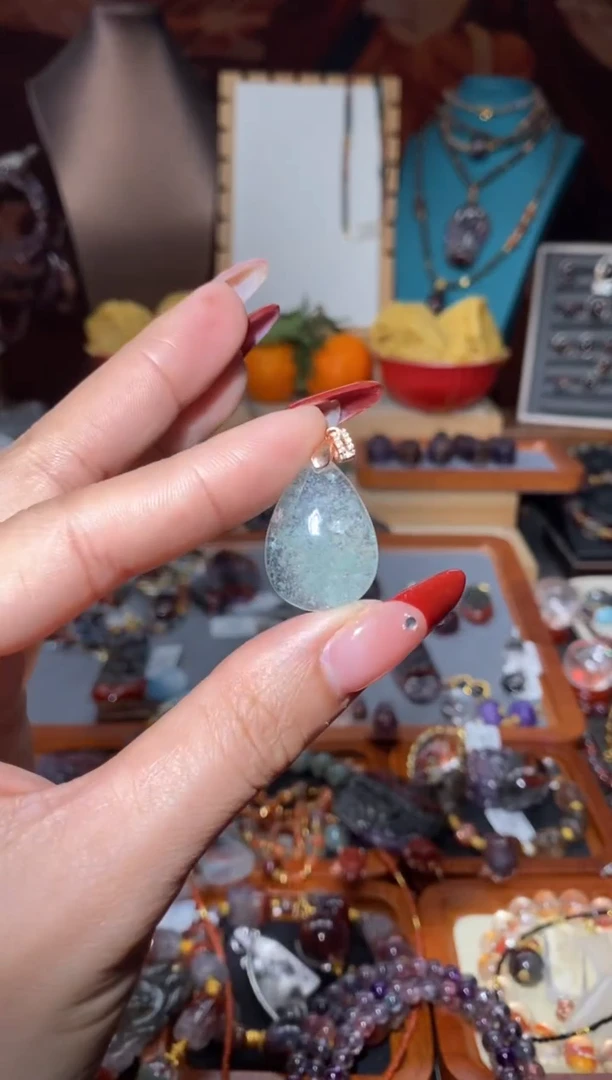 【闪购商品】水晶吊坠未镶嵌翠幽灵水滴