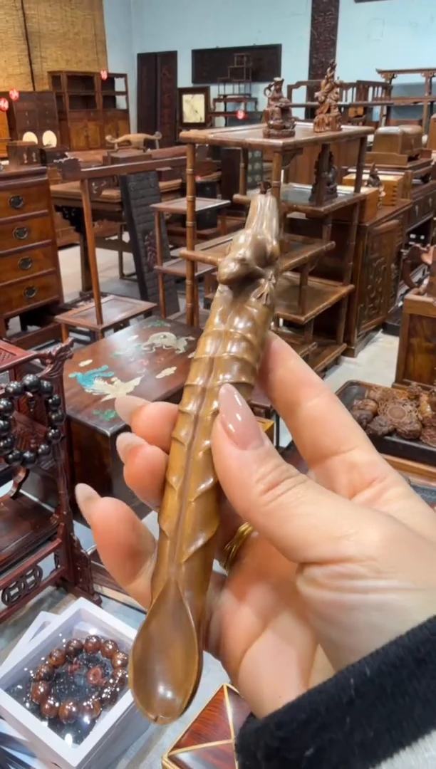 木黄杨 青蛙茶勺