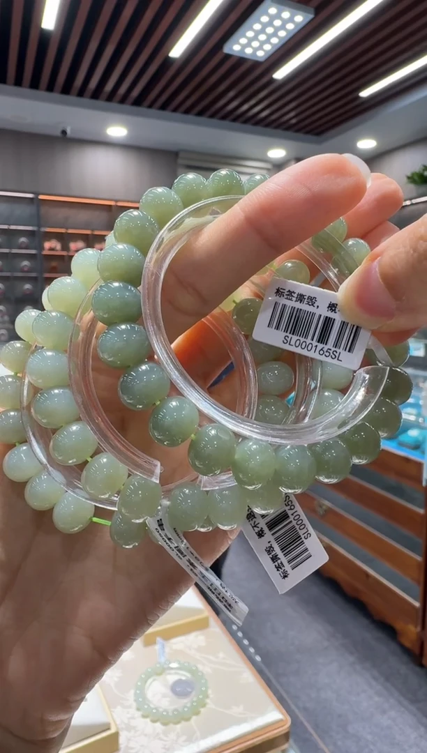 未镶嵌手串和田玉算盘珠手串多样性发一