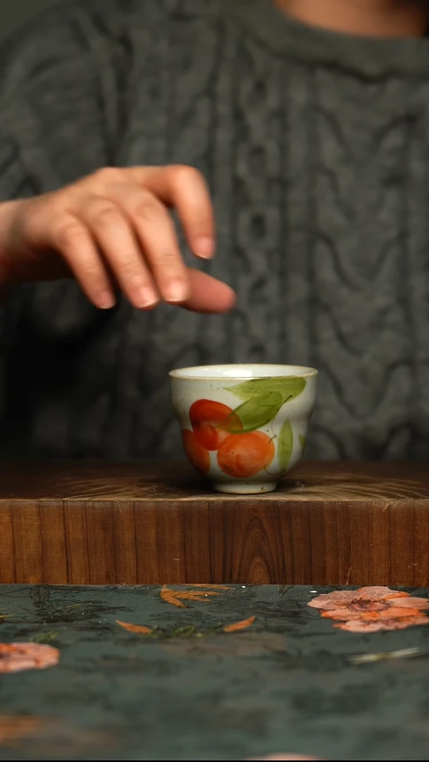 瓷片釉下彩手工手绘同款陶器
