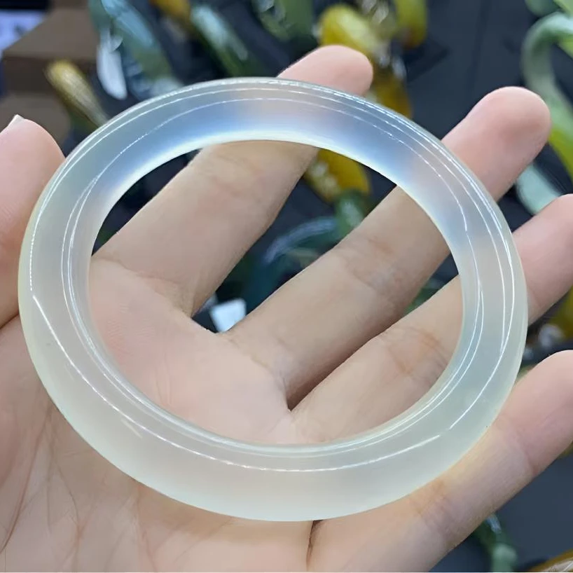 【蒋总春节福利】纯天然高冰高透未镶嵌多样性发一个手镯Q066/+吊坠