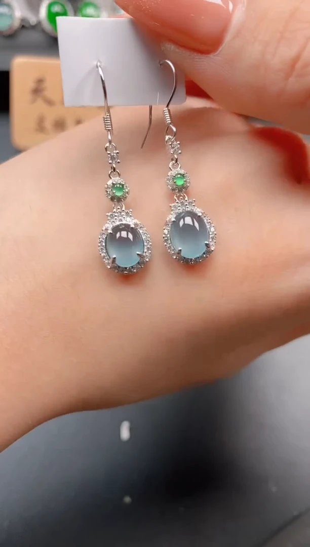 银S925镶嵌戒指翡翠11