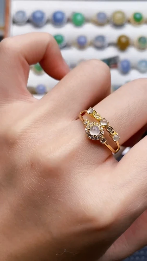 银S925镶嵌戒指翡翠2618