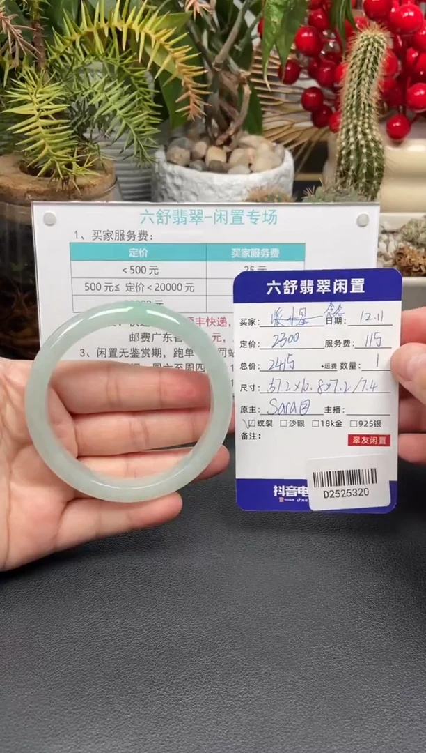 未镶嵌手镯翡翠念*D2525320