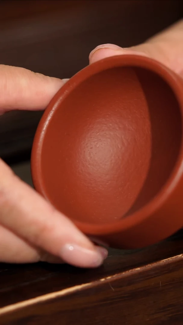 茶壶紫砂朱泥全手小杯