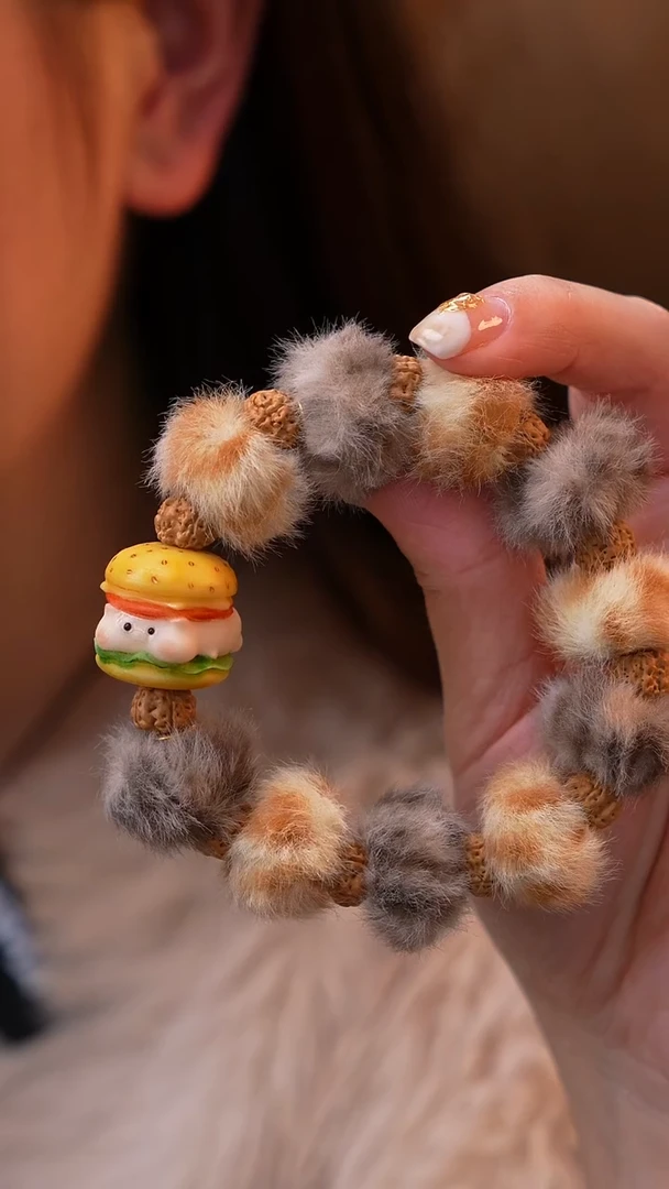 手串金刚菩提毛茸茸文玩女孩