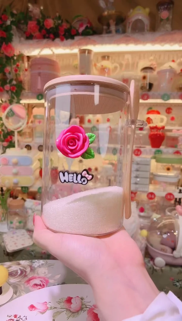 玫瑰花白糖罐——手工制作品质好！