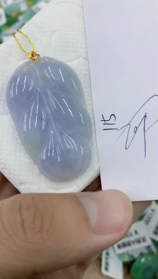 颈饰18K金镶嵌翡翠11111111111