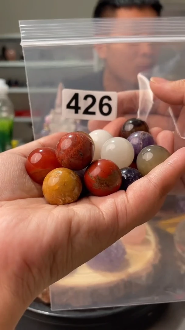 未镶嵌水晶大型摆件（非配饰）多色小球一包为一单426