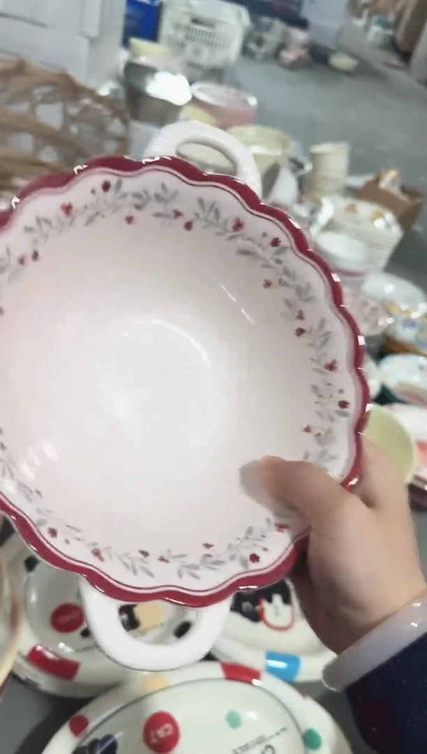 【9.5寸★1个】黑点针眼属正常陶瓷都有介意慎拍微瑕破损包赔