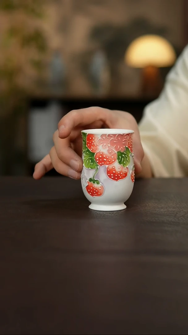 杯景德镇陶瓷杯碗柴烧多人