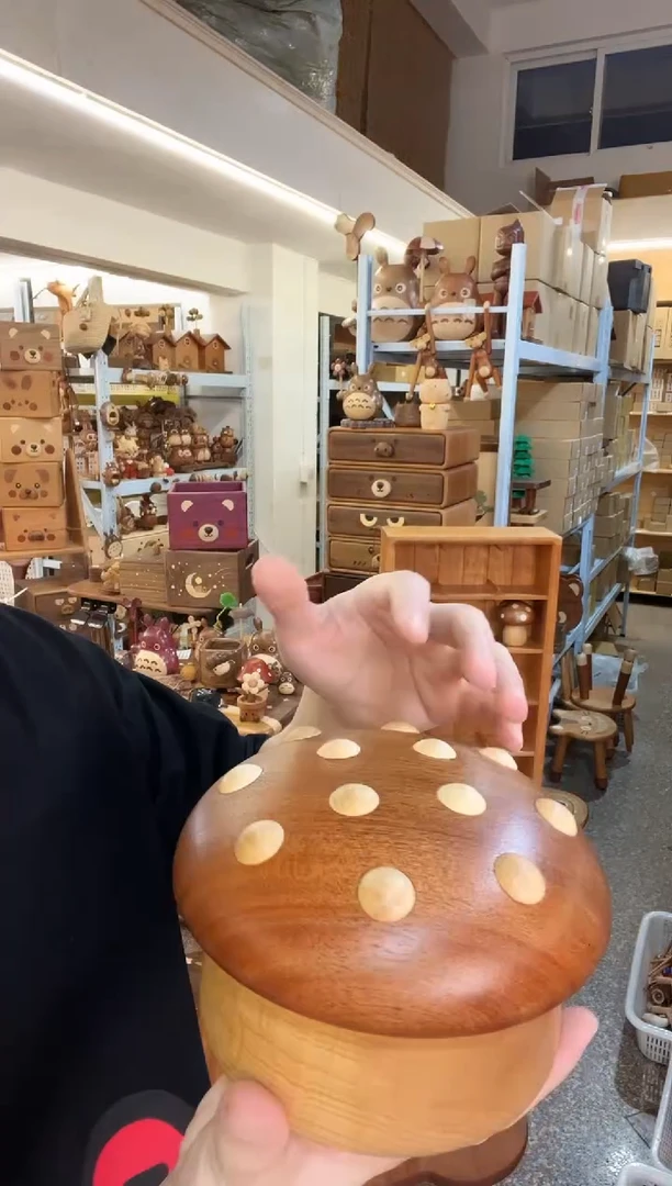 木微瑕乌檀木蘑菇罐