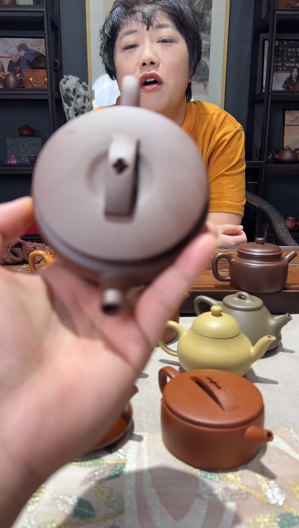 茶壶紫砂老紫泥 汉瓦