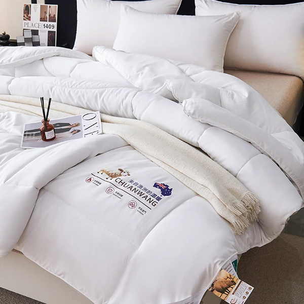 澳洲进口羊毛被轻盈锁温不压身直播间链接。不在直播间不发货微瑕