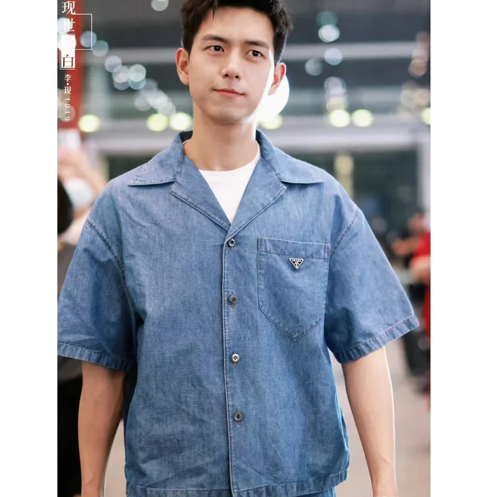 未使用 Prada/普拉达 牛仔T恤/L码