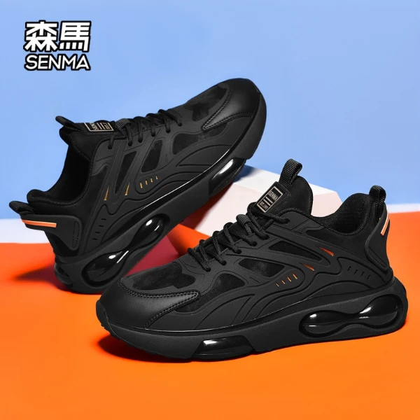 森马男鞋冬季新款厚底增高老爹鞋网面软面运动跑步鞋男款休闲潮鞋