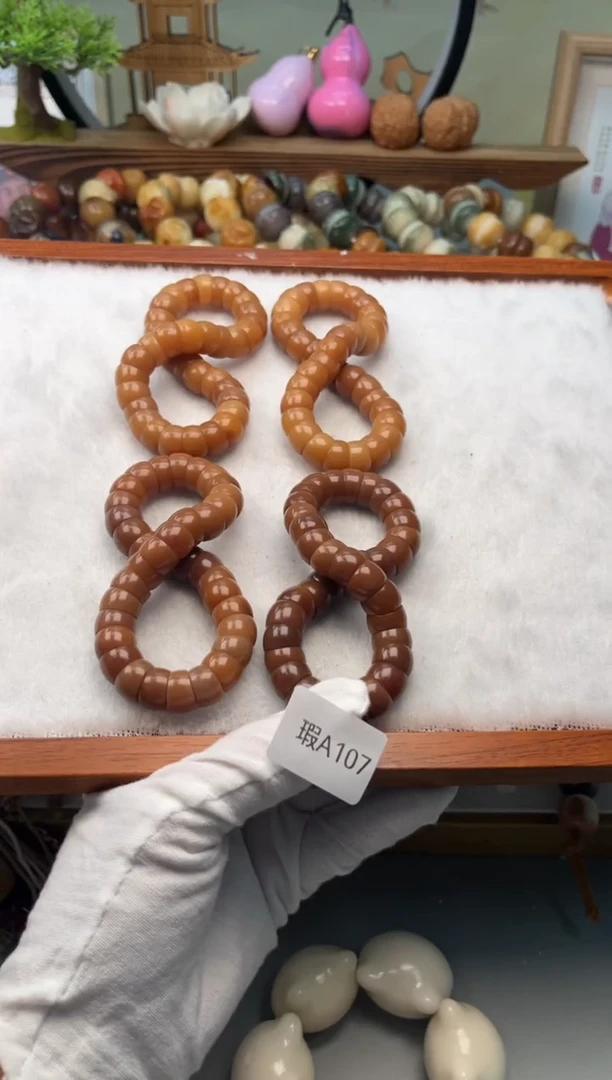 【闪购商品】菩提根/象牙果手串瑕A107大肠11mm一串随机