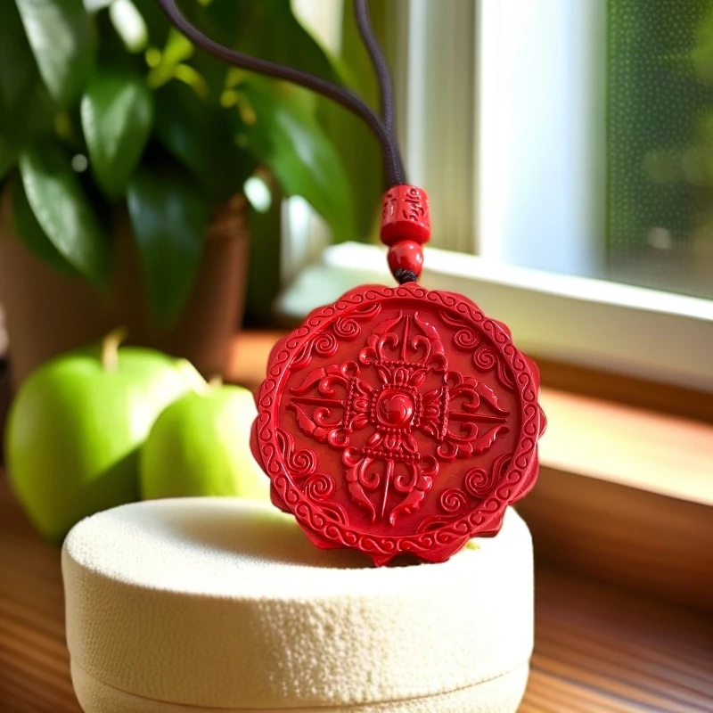 含辰砂工艺品水飞红砂八宝罗盘男女同款生肖守护