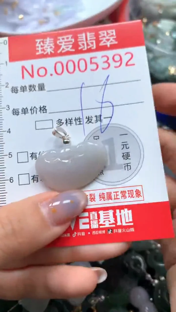 翡翠未镶嵌颈饰5392