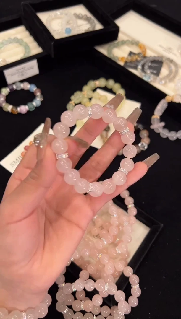 【闪购商品】水晶手链合金粉水晶手链x1072