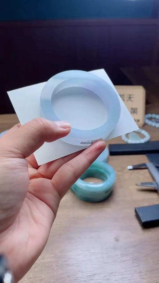 定制翡翠手镯未镶嵌蓝***✨定制