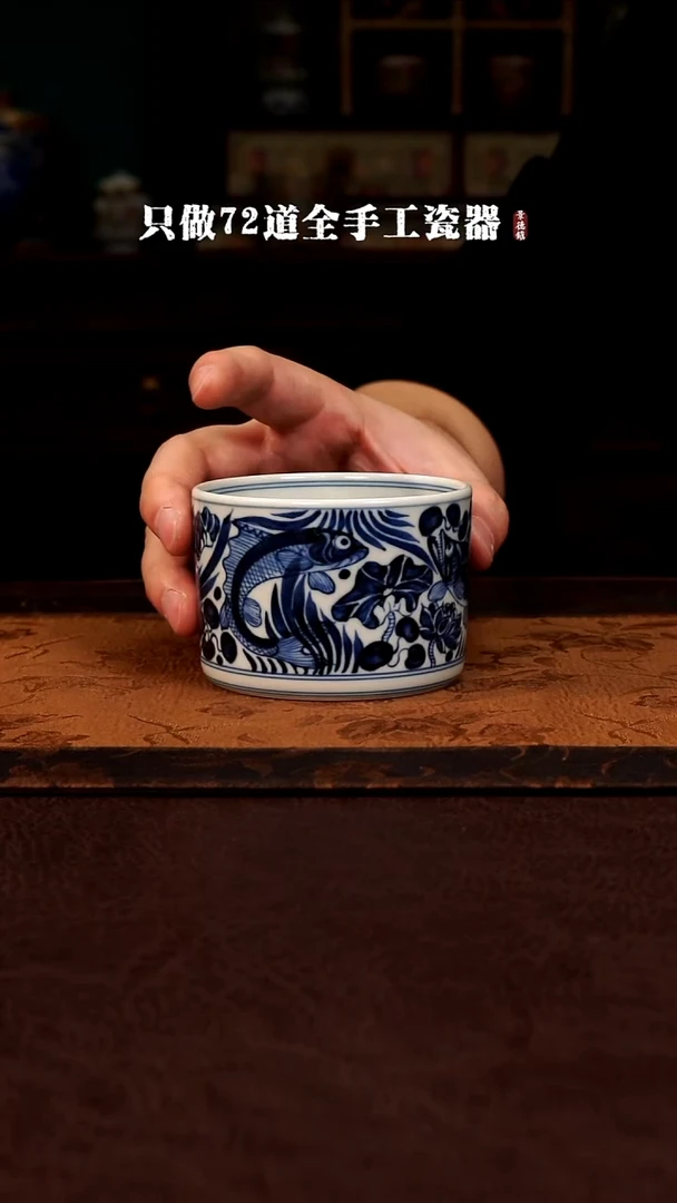 摆件陶景德镇现代手工手绘陶瓷