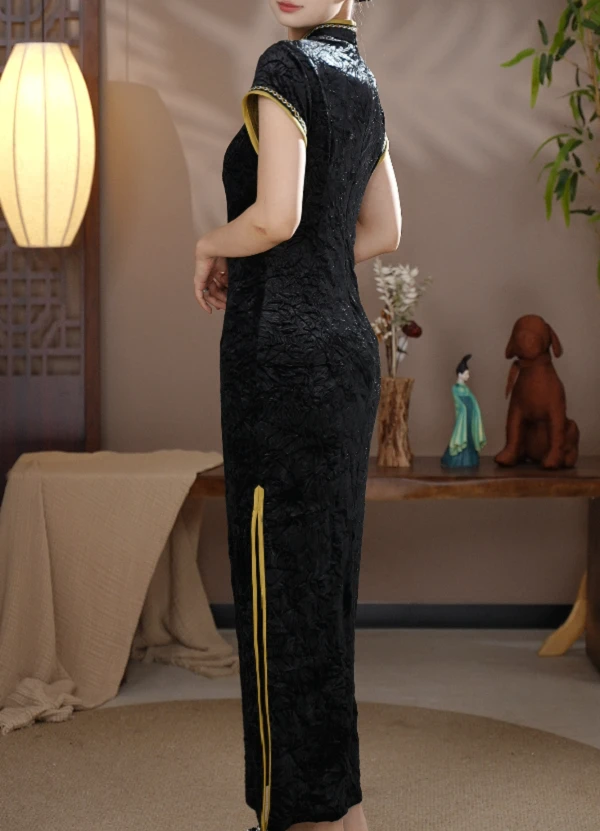 春山涧【墨香】温柔飘逸国风新中式旗袍日常1560